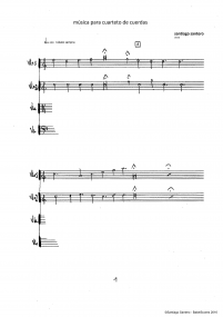 música para cuarteto de cuerdas A4 z 2 7-4716